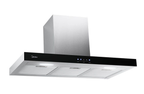 Coifa Midea 90cm de Parede Painel ProTouch com Vidro Preto RTA92 Inox/Preto 220V