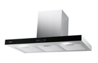 Coifa Midea 90cm de Parede Painel ProTouch com Vidro Preto RTA92 Inox/Preto 220V