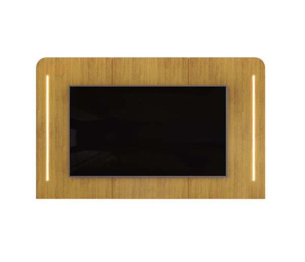 Painel Suspenso Atlas DJ Móveis 218cm com Led Cedro
