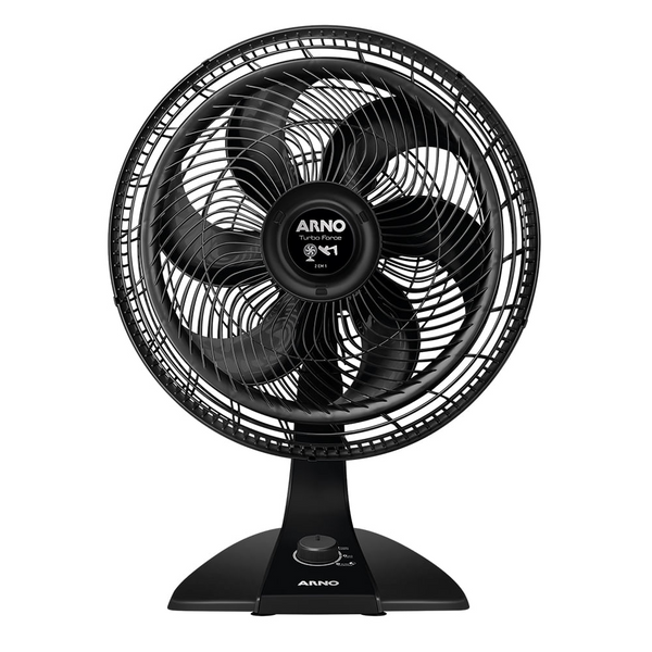 Ventilador de Mesa/Parede Arno Turbo Force VF42 40cm Preto 220V
