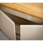 Balcão Buffet Süd Imcal 180cm 4 Portas 1 Gaveta Off White e Cinamomo