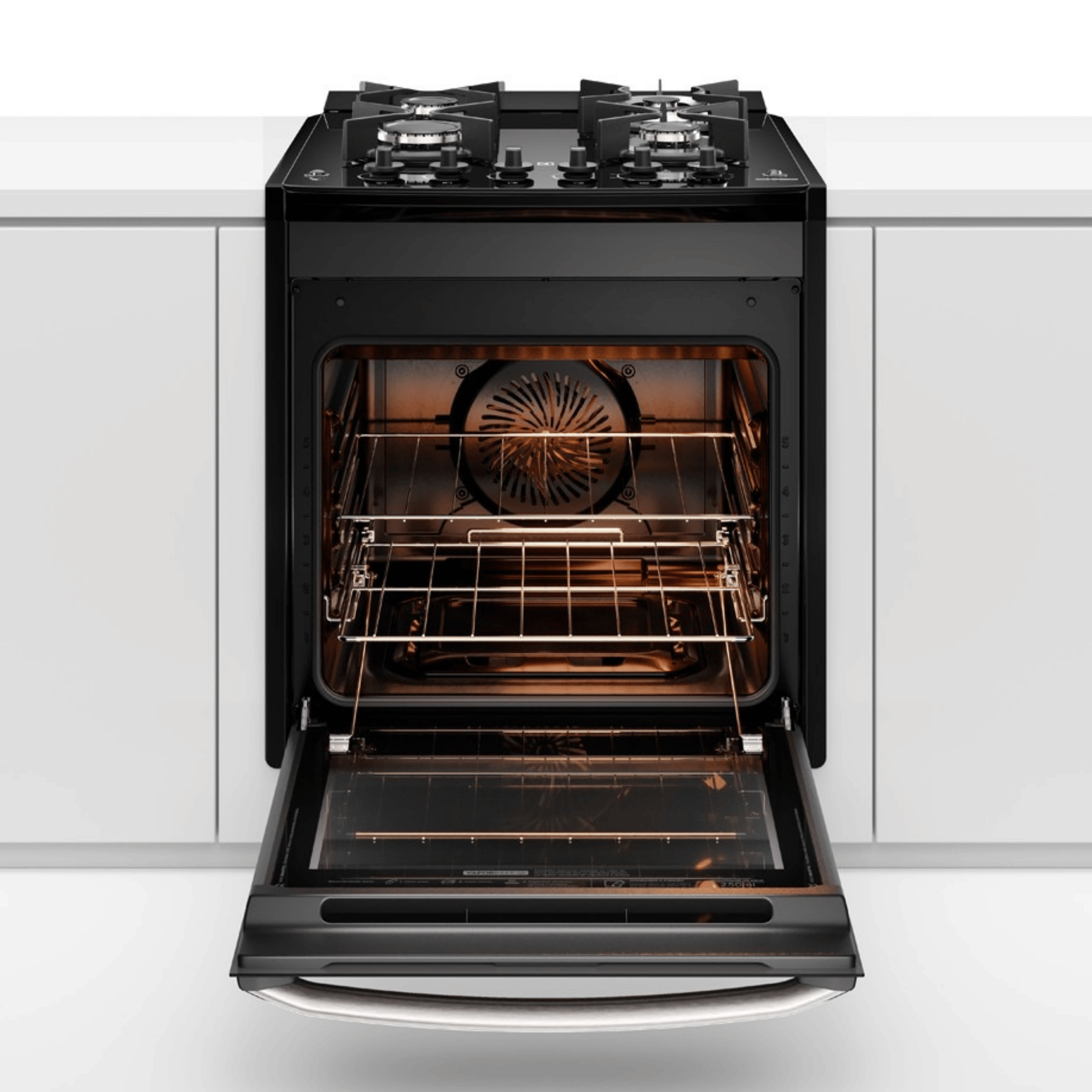 Fogão de Embutir 4 Bocas Electrolux Experience FE4EB com Mesa de Vidro PerfectCook360 Preto 220V
