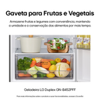 Refrigerador LG 461L Duplex Inverter Inox 220V
