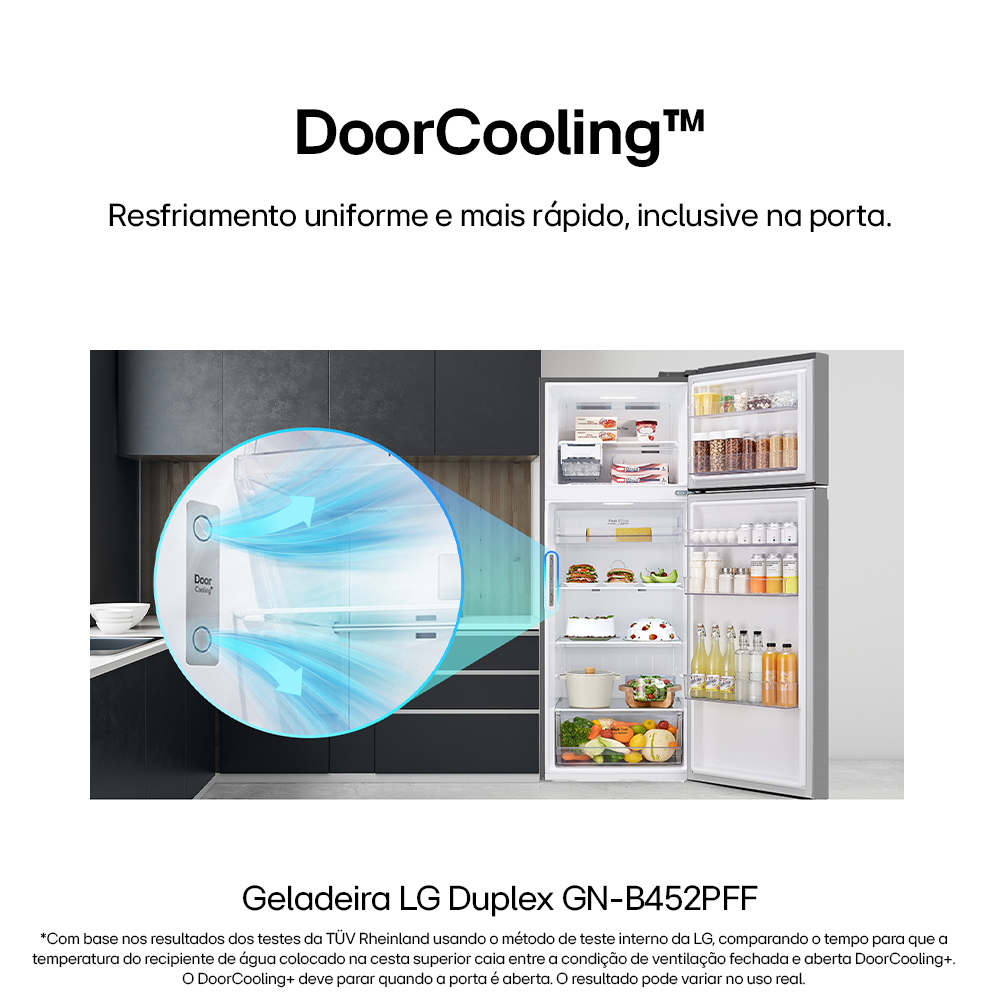 Refrigerador LG 461L Duplex Inverter Inox 220V