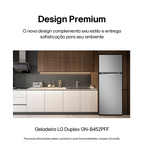 Refrigerador LG 461L Duplex Inverter Inox 220V