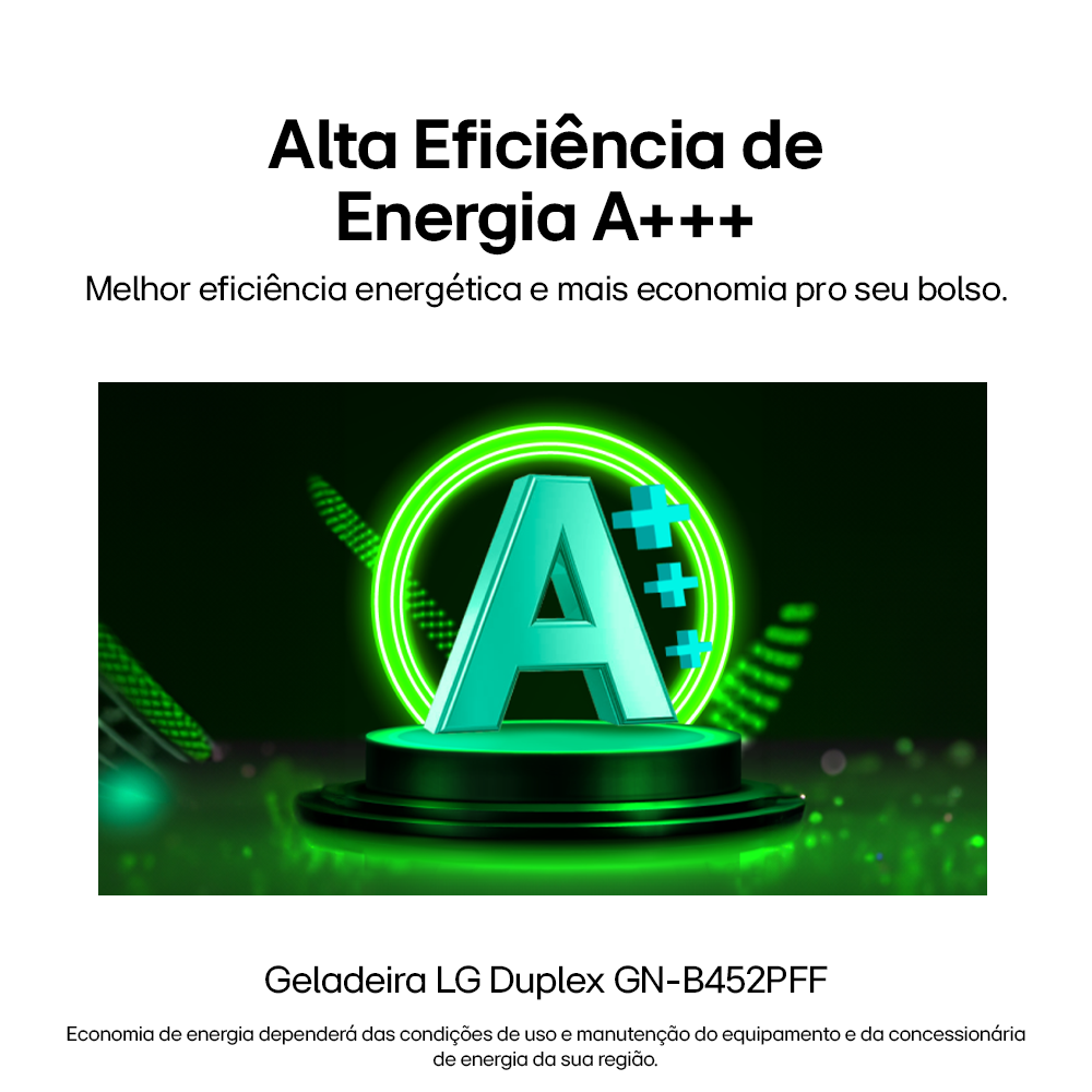 Refrigerador LG 461L Duplex Inverter Inox 220V