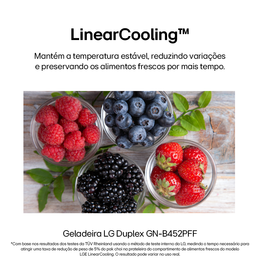 Refrigerador LG 461L Duplex Inverter Inox 220V