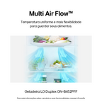 Refrigerador LG 461L Duplex Inverter Inox 220V