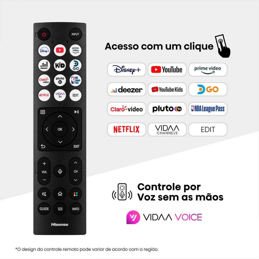 Smart TV DLED 58" 4K Hisense 58A6NV Modo Game Plus Bivolt