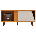 Rack Íris DJ Móveis 120cm Cedro e Bali