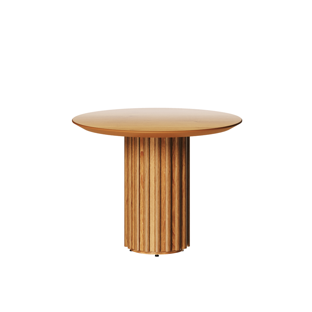 Mesa Lateral Living Redonda Imcal 56x43 Nature
