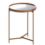Mesa Lateral Aqua com Espelho Imcal 57x70 Cobre