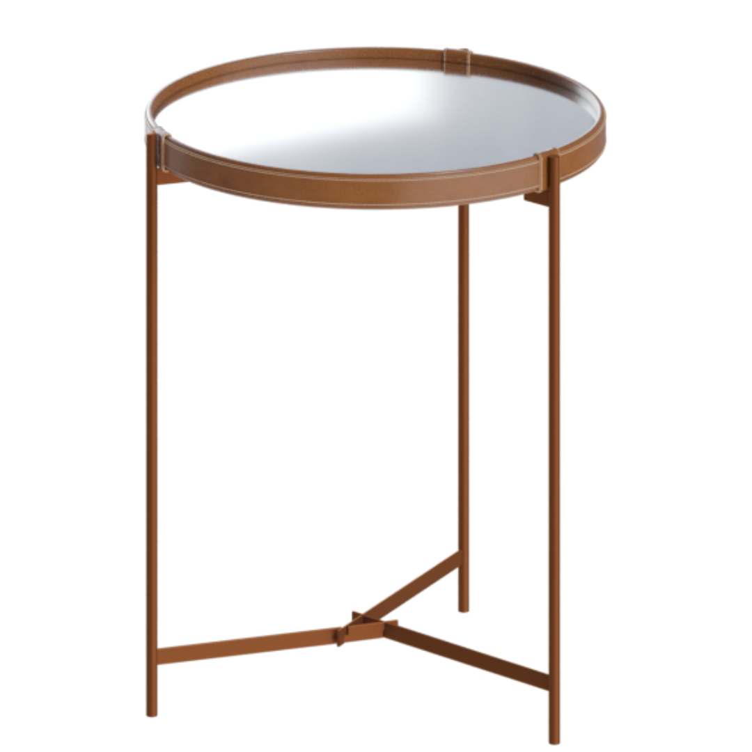 Mesa Lateral Aqua com Espelho Imcal 57x70 Cobre