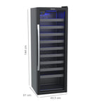 Adega Venax 50 Garrafas Piubella 1 Porta 13703 Preto 220V