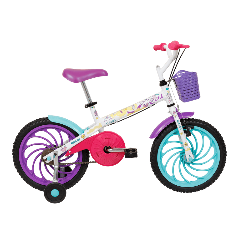 Bicicleta Caloi Ceci  Aro 16 com Cestinha Branco