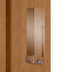 Roupeiro Imperatore Lopas  274cm 100% MDF 6 Portas com Puxador em Madeira Amêndoa e Off White