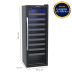 Adega Venax 50 Garrafas Piubella Preto - AVARIADO 110V
