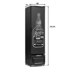 Cervejeira Gelopar 228L GCB-23E Porta Adesivada Beer Preto 220V