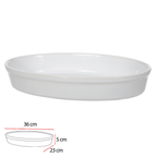 Refratário de Cerâmica Florarte 36cm Branco