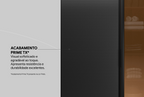 Roupeiro Laredo Demóbile 267cm 4 Portas 4 Gavetas Flex  Nogueira/Preto