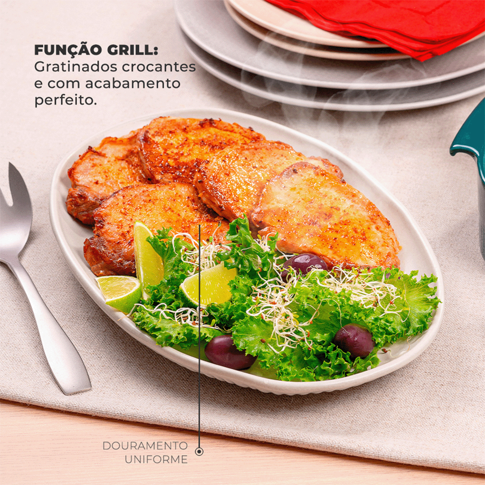 Forno de Embutir  Elétrico Fischer 78L Infinity com Grill Preto 220V