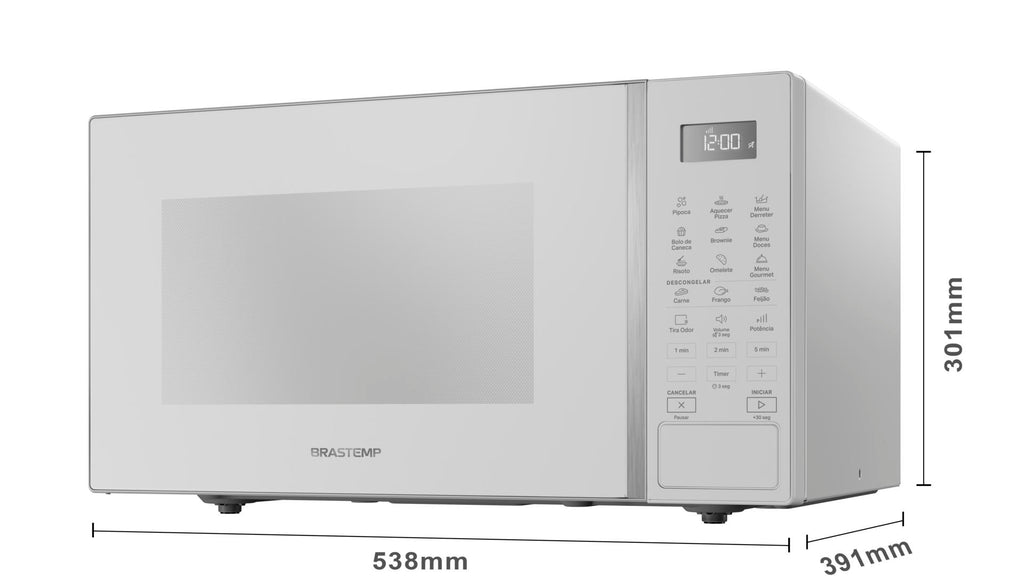 Micro-ondas Brastemp 32L Menu Gourmet BMS46AB Branco 220V