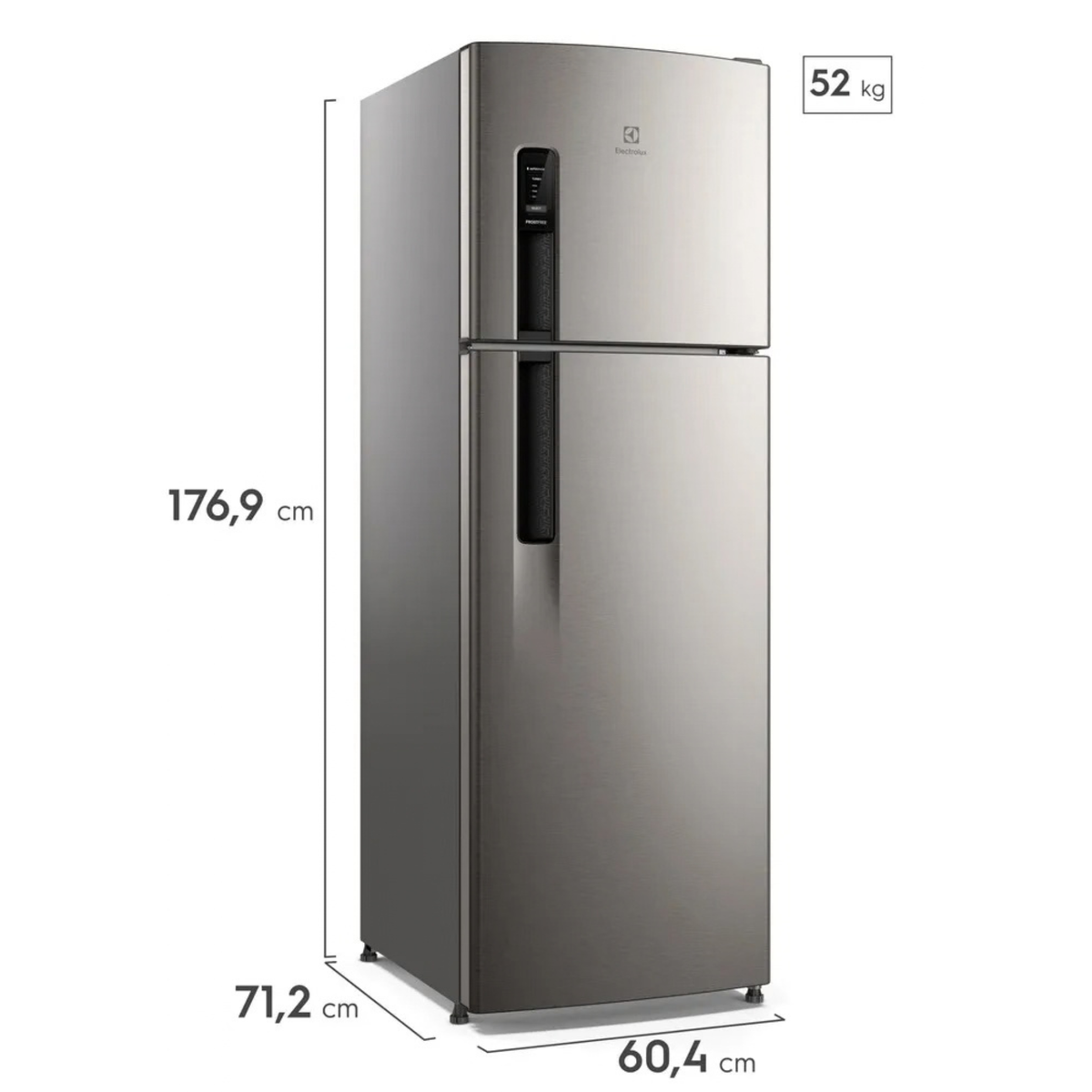 Refrigerador Electrolux 380L AutoSense Inverter Duplex Inox 220V