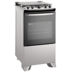 Fogão 4 Bocas Electrolux Efficient FE4IG Piso Mesa de Inox PerfectCook e VaporBake Cinza Bivolt