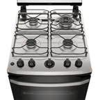 Fogão 4 Bocas Electrolux Efficient FE4IG Piso Mesa de Inox PerfectCook e VaporBake Cinza Bivolt