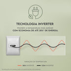 Refrigerador Electrolux 480L IM7 Inverter Efficient AutoSense Black Look 220V