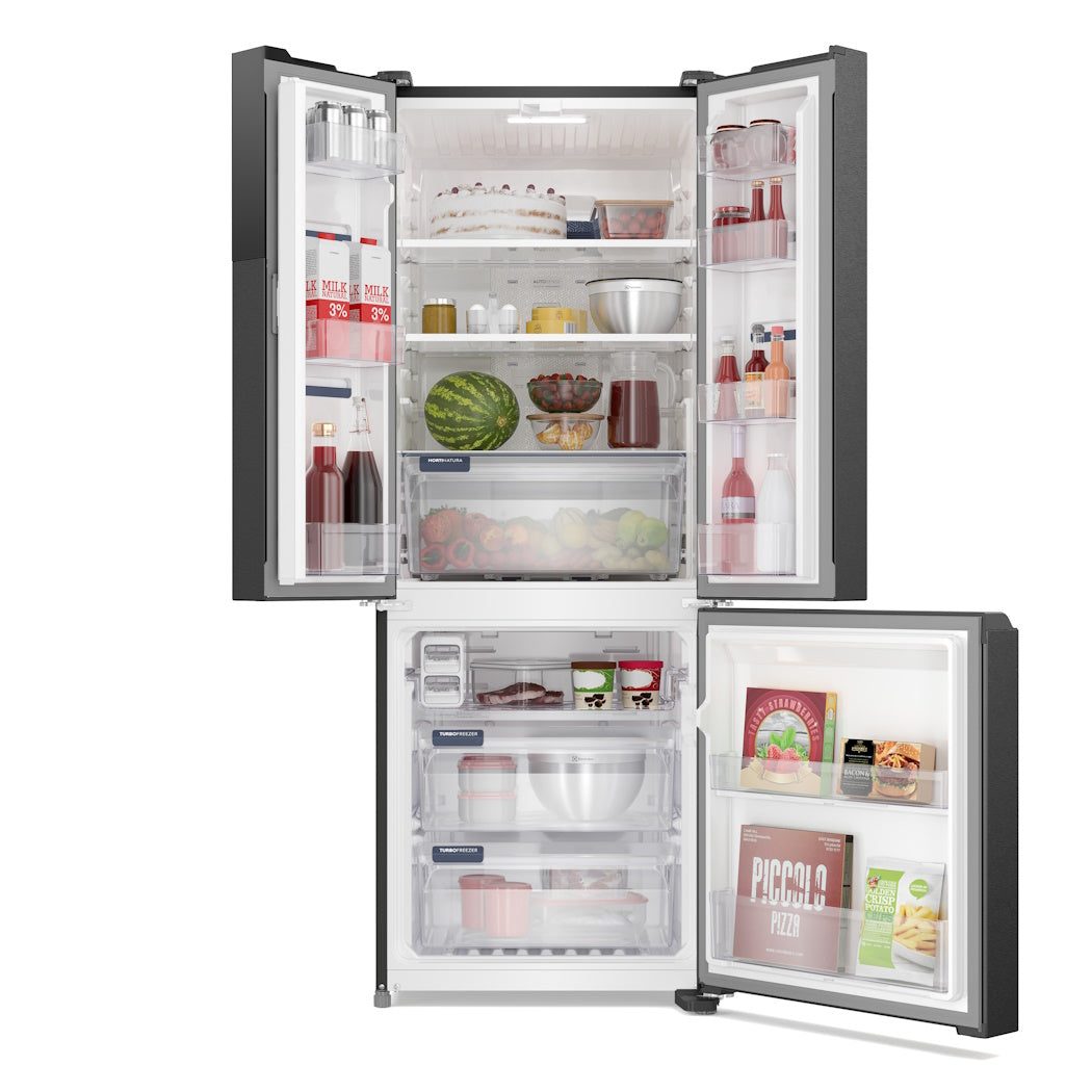 Refrigerador Electrolux 480L IM7 Inverter Efficient AutoSense Black Look 220V