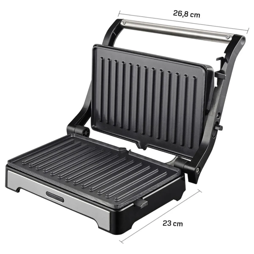Sanduicheira e Mini Grill HQ Antiaderente 1000W Inox 220V