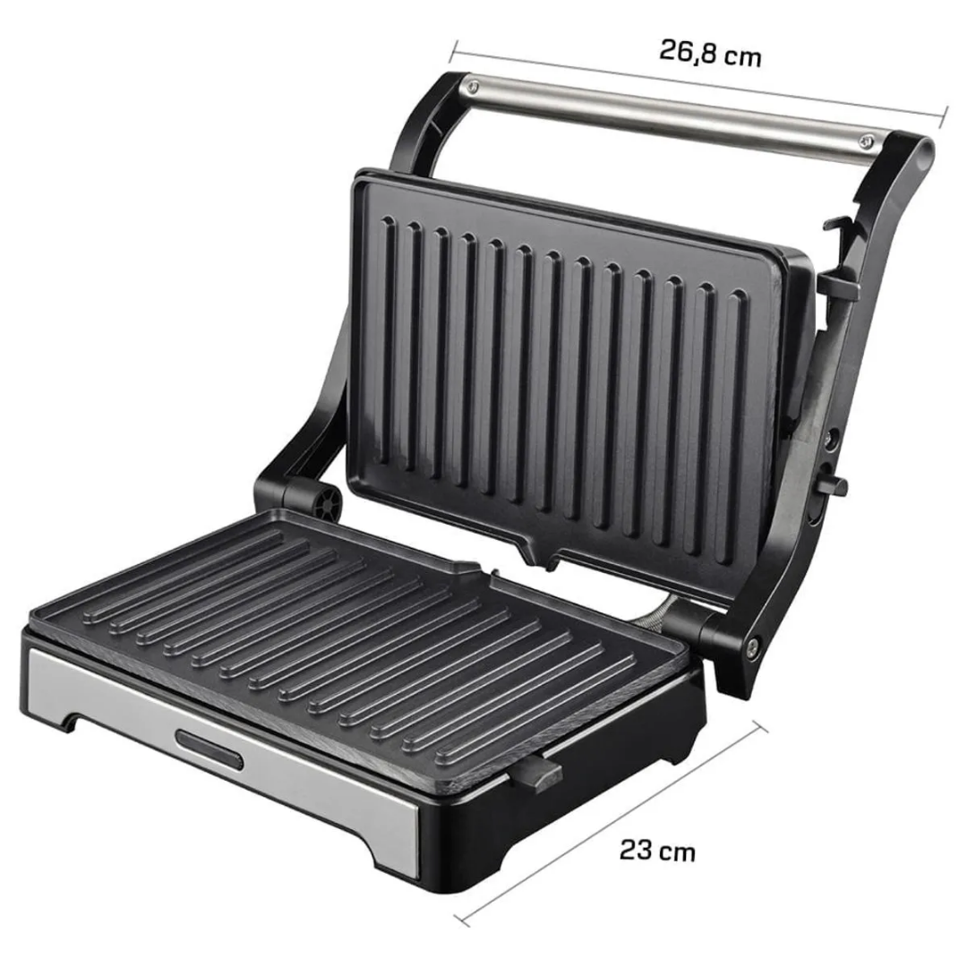Sanduicheira e Mini Grill HQ Antiaderente 1000W Inox 220V