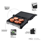 Sanduicheira e Mini Grill HQ Antiaderente 1000W Inox 220V