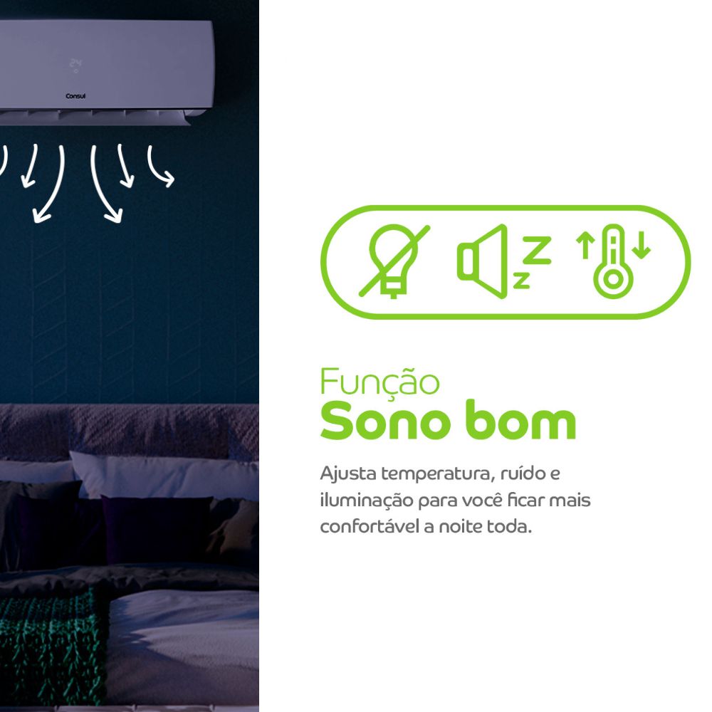 Ar Condicionado Split Inverter Consul 9.000 BTUs CBF09EB Maxi Refrigeração Frio Branco 220V