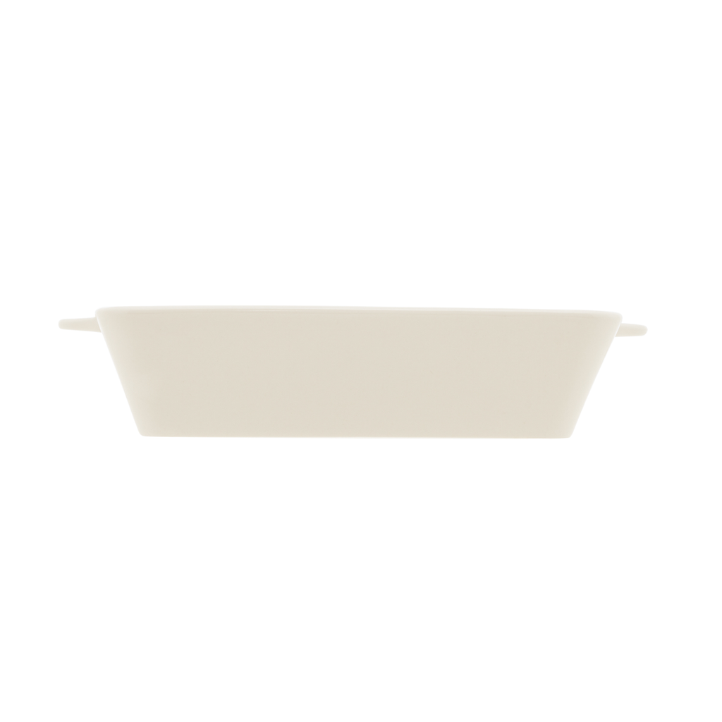 Refratário de Porcelana Coliseu com Alça 23,5cm Branco