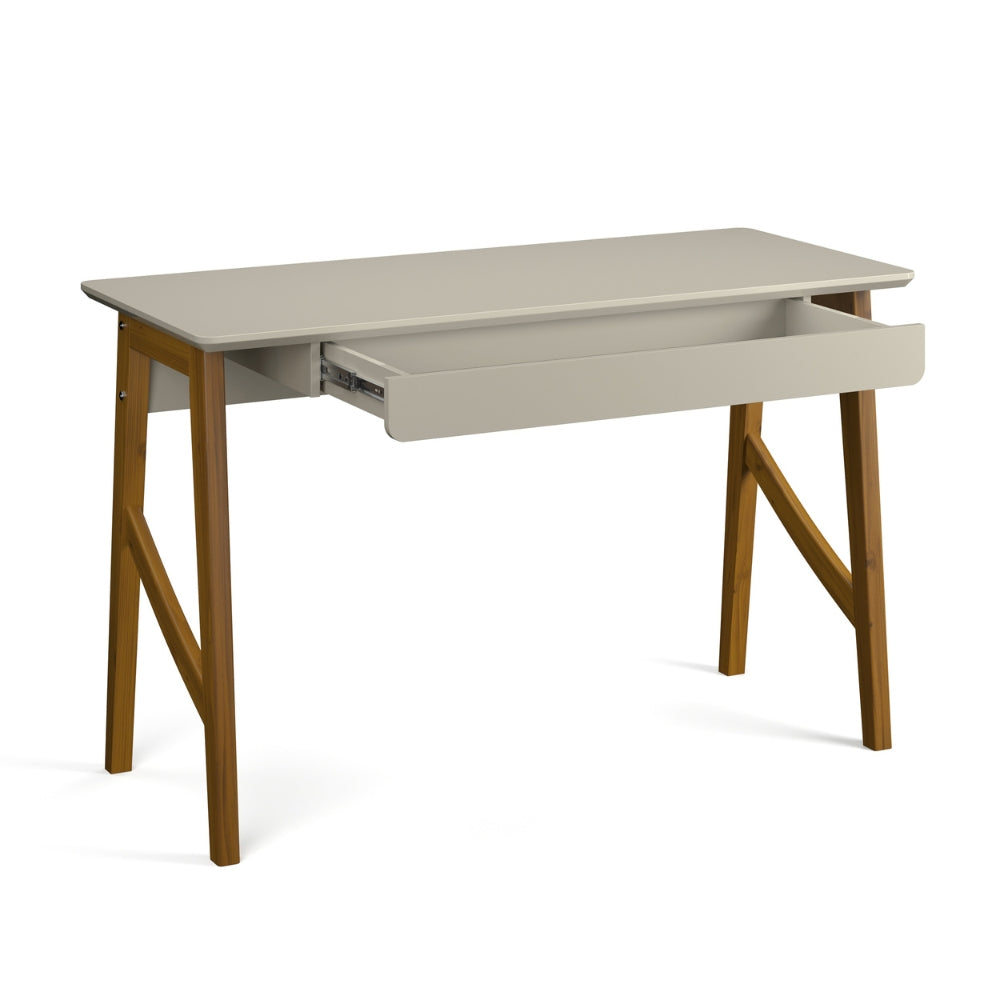 Escrivaninha Taurus com Gaveta Home Office Patrimar Off White