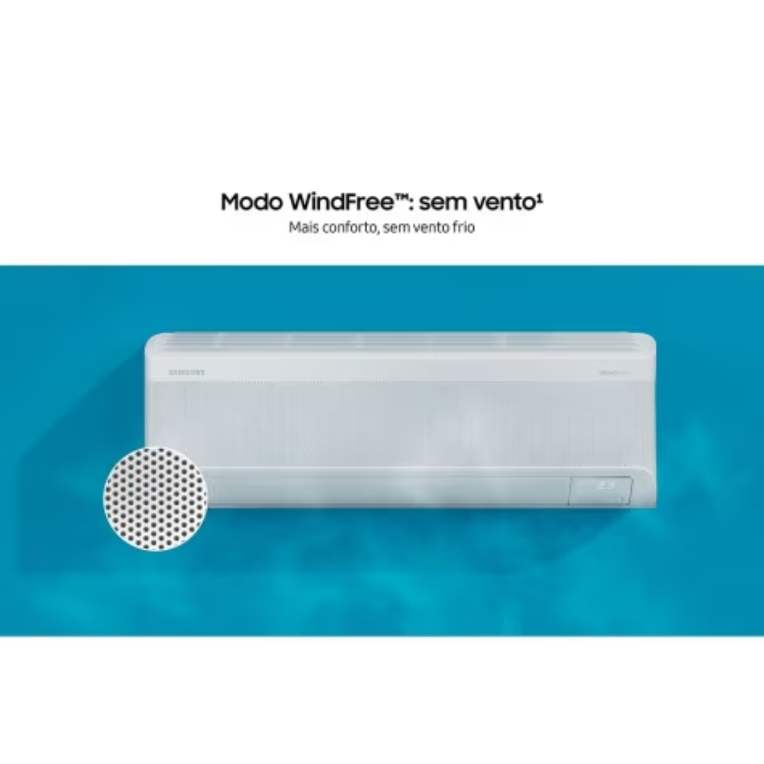 Ar-Condicionado Split Inverter Samsung 9000 BTUs WindFree AI Frio 220V
