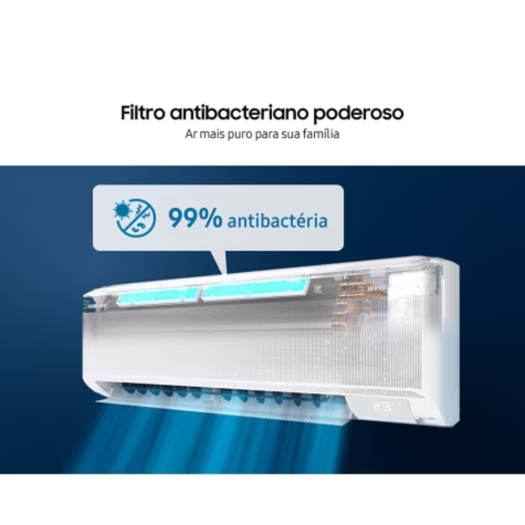Ar-Condicionado Split Inverter Samsung 9000 BTUs WindFree AI Frio 220V
