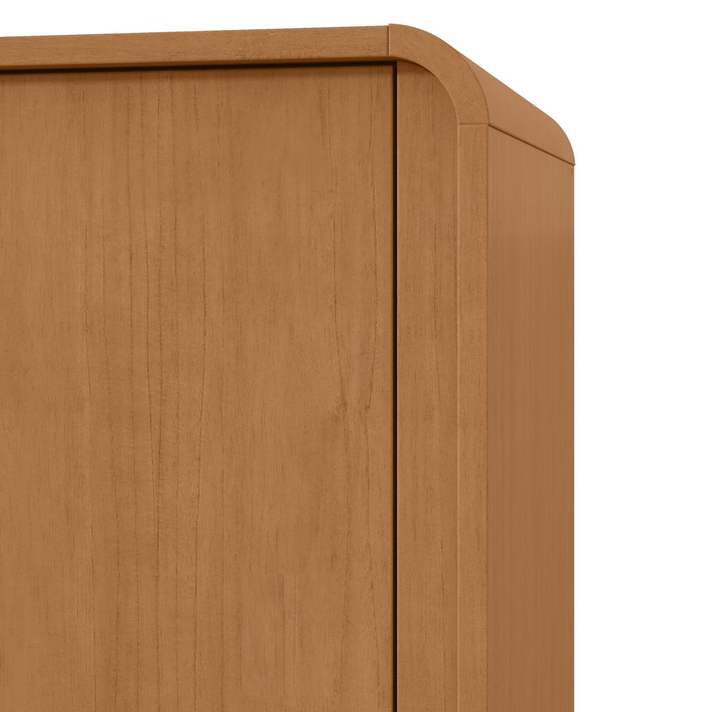 Roupeiro Loop Lopas 270cm 100% MDF 6 Portas  Amêndoa Clean