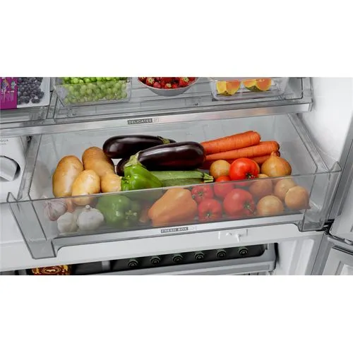 Refrigerador Brastemp 515L BRH85AK 3 Portas French Door Inverter Água e Gelo na Porta Cor Inox 220V