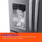 Refrigerador Brastemp 515L BRH85AK 3 Portas French Door Inverter Água e Gelo na Porta Cor Inox 220V