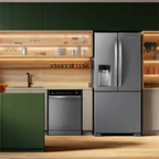 Refrigerador Brastemp 515L BRH85AK 3 Portas French Door Inverter Água e Gelo na Porta Cor Inox 220V
