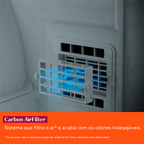 Refrigerador Brastemp 515L BRH85AK 3 Portas French Door Inverter Água e Gelo na Porta Cor Inox 220V