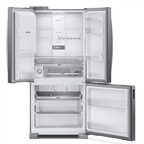 Refrigerador Brastemp 515L BRH85AK 3 Portas French Door Inverter Água e Gelo na Porta Cor Inox 220V