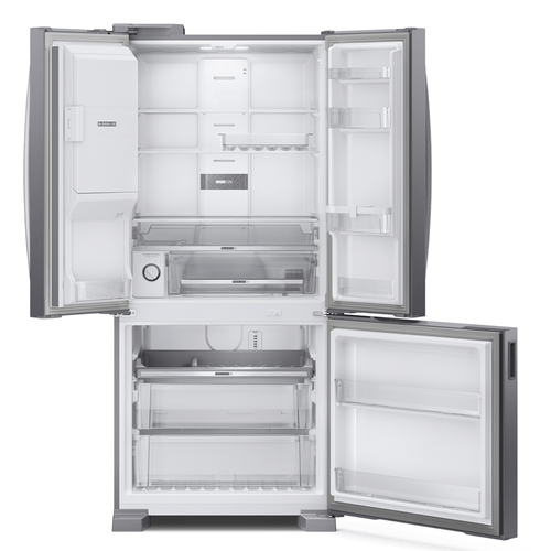 Refrigerador Brastemp 515L BRH85AK 3 Portas French Door Inverter Água e Gelo na Porta Cor Inox 220V