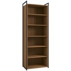 Armário Industrial Closet LI052 Kappesberg 72cm 2 Portas Canela e Preto Fosco