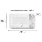 Micro-ondas Electrolux 20L Função Tira Odor Branco 220V