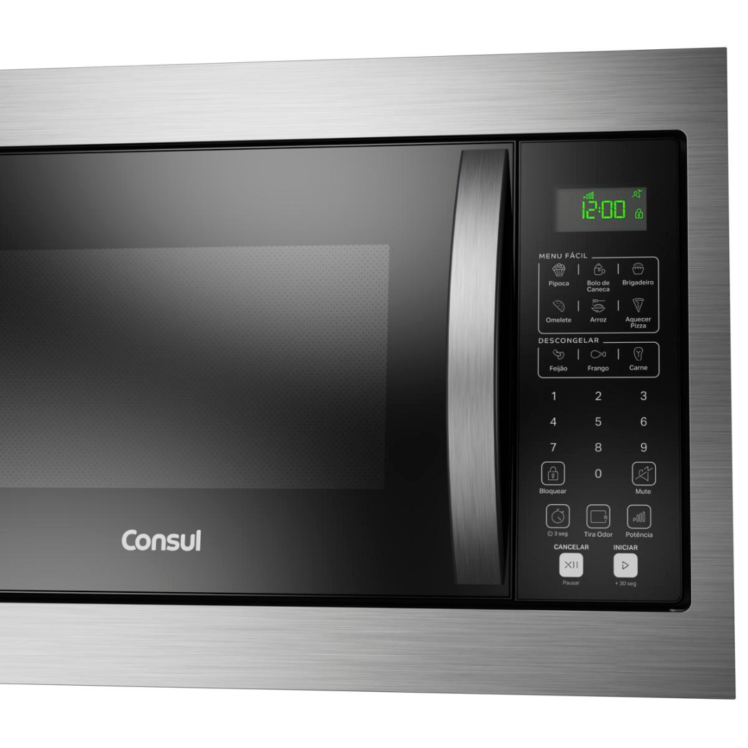 Kit Consul de Embutir Forno Elétrico 47L COB47BE+Micro-ondas 32L CM146AE Preto/Inox 220V