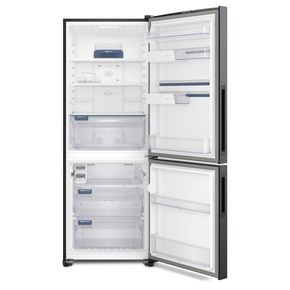 Refrigerador Electrolux 490L IB7B Inverter Duplex Efficient AutoSense Inverse Preto 220V